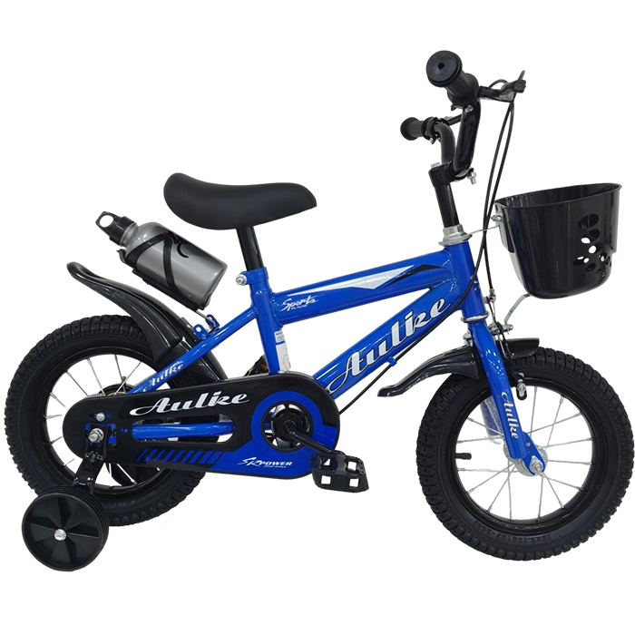 BICICLETA INFANTIL ARO 12" DOBLE FRENO C/HOPPIE CANASTO AZUL