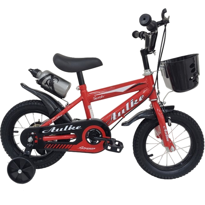 BICICLETA INFANTIL ARO 12" DOBLE FRENO C/HOPPIE CANASTO ROJO